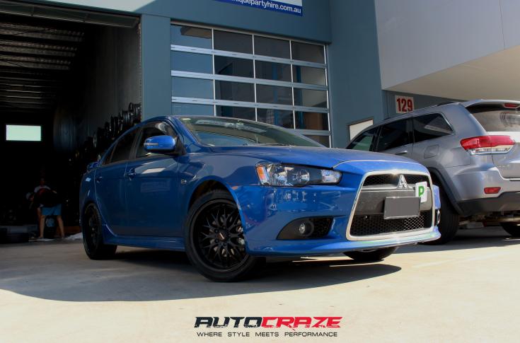 MITSUBISHI LANCER CHEETAH SPORTS BLACK SUEDE